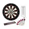 Professional Self-Healing Sisal Dartboard Set Rotatable Number Ring & Live Scoring Kit
